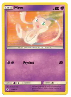 Pokemon Card: Mew 32/68 Hidden Fates Rare! NM - Image 1