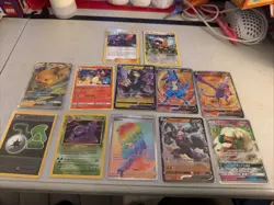 Lot of 12 Pokemon Cards Ex's, Gx's, and V's - Modern - Image 1