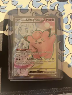 Pokemon Lillie's Clefairy EX Full Art Holo Card 173/159 SV09 Journey Together - Image 1
