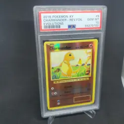 2016 Pokemon XY Evolutions Charmander Reverse Foil #9 PSA 10 Gem Mint Card 9/108 - Image 2