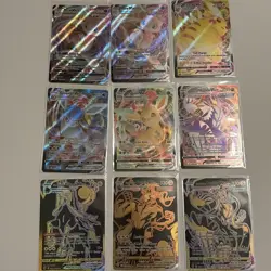 Pokemon TCG VMAX Card Lot Of 9 Excellent To Near Mint Condition - Image 1