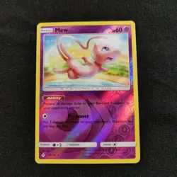 Mew 76/214 Sm-Unbroken Bonds Reverse Holo Pokemon Tcg Card Near Mint - Image 1
