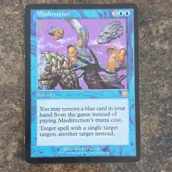 Mtg - Misdirection - Mercadian Masques Regular Blue Rare Instant - 1999 English - Image 1