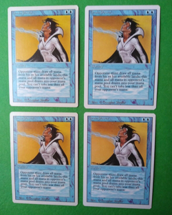 Magic the Gathering MTG Revised DRAIN POWER X4 (2 NM & 2 LP/EX) 1994 Vintage - Image 3
