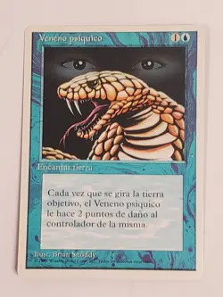 MTG Psychic Venom (Spanish 4th Edition (WB)/Blue/C) - BGM - Image 1