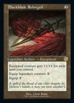 x1 Blackblade Reforged - Retro Frame R MTG The Brothers' War M/NM, English - Image 1