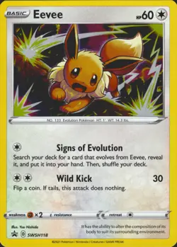 Eevee SWSH118 Promo Sword & Shield Promos Mint Pokemon Card - Image 1