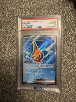 2025 POKEMON PFL EN-PHANTASMAL FLAMES ULTRA RARE #111 ROTOM EX PSA 10 - Image 1