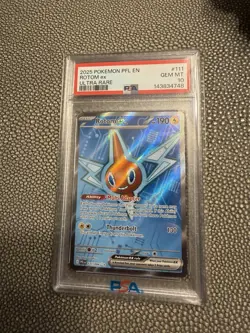 2025 POKEMON PFL EN-PHANTASMAL FLAMES ULTRA RARE #111 ROTOM EX PSA 10 - Image 2
