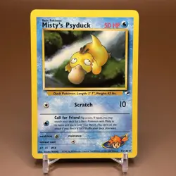 Misty's Psyduck 54/132 Gym Heroes Unlimited Uncommon Pokemon TCG NM - Image 1
