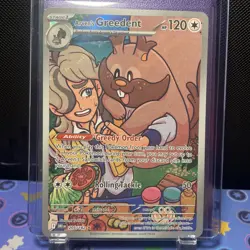 Pokemon Arven's Greedent 205/182 Sv10: Destined Rivals Holo Nm 1 White Spot - Image 1