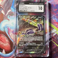Pokemon Skuntank V Silver Tempest Ultra Rare Full Art Holo CGC 10 English - Image 1