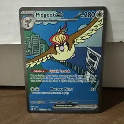 Pidgeot ex 225/197 SIR Special Illustration Rare Pokemon Obsidian Flames NM - B - Image 1