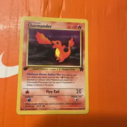 Pokemon Team Rocket Set 1st Edition Charmander 50/82 Vintage WOTC - Image 3