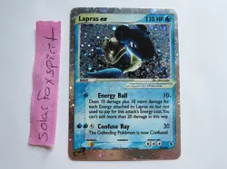NM/M Lapras ex 99/109 Pokemon Ruby & Sapphire Holo Ultra Rare Partial Swirls - Image 1