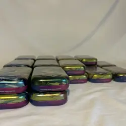 Lot Of 21 Pokemon TCG Prismatic Evolution Mini Tin Sealed New 42 Booster Packs - Image 2