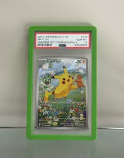 Pokemon Pikachu SV-P 218 Japanese Promo – PSA 10 Gem Mint – Scarlet & Violet TCG - Image 1