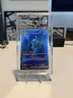 Pokemon TGC Scarlet and Violet 151 Blastoise EX Sir TAG 9 Mint - Image 1