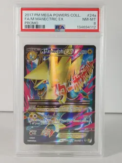 M Manectric EX - XY Phantom Forces - 24a/119 - Pokemon Alt Art Promo 2017 PSA 8 - Image 1
