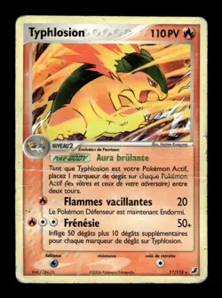 Carte Pokemon Typhlosion poor 17/115 EX Forces Cachees FR - Image 1