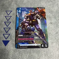 Gundam Card Game TCG - Psycho Gundam - Dual Impact - GD02-001 LR - NM - Image 1