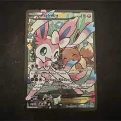Pokemon Sylveon EX Full Art Ultra Rare RC32/RC32 Generations Holo Foil Card - Image 1