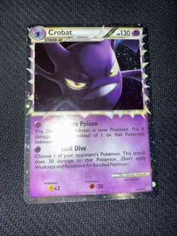Pokemon TCG Crobat Prime Unleashed Holo Card 84/95 Rare Prime - Image 1