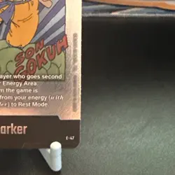 Son Goku E-47 Silver Energy Marker Dragon Ball Manga Booster Card Fusion World - Image 4