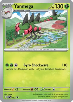 Yanmega - (Cosmos Holo) Promo SV: Scarlet & Violet Promo Cards 187 NM Holofoil - Image 1