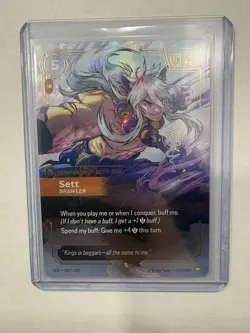 Riot Games League of Legends Sett Brawler ￼ signature Card SFD 232*/221 - Image 1