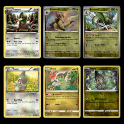 6x Fraxure Lot Haxorus Axew 87 Black White Noble Victories Pokemon Cards Set TCG - Image 1