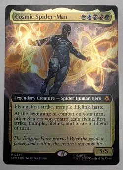 Cosmic Spider-Man (Extended Art) Spider-Man Foil Mythic 0271 NM Never Played - Image 1