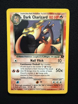 Dark Charizard 4/82 Holo Team Rocket Unlimited WOTC Vintage Pokemon Card LP - Image 1