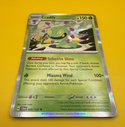 Cradily 996/142 Holo Rare Stellar Crown Pokemon Card - Image 1