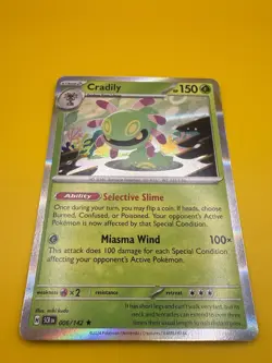 Cradily 996/142 Holo Rare Stellar Crown Pokemon Card - Image 2