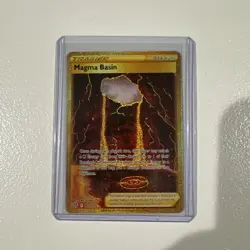 POKEMON - MAGMA BASIN 185/172 BRILLIANT STARS GOLD SECRET RARE - TCG MINT - Image 1