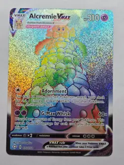 Alcremie VMAX 073/072 Rare Rainbow Shining Fates Pokemon NM - Image 1