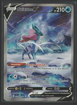 Suicune V GG38/GG70 Crown Zenith: Galarian Gallery Holo Pokemon TCG SWSH - Image 1
