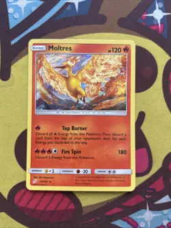 Pokemon Moltres 19/181 - SM Team Up - Holo Rare - Excellent - Image 1