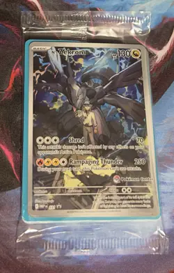 N's Zekrom 031 Ascended Heroes ETB Promo Pokemon Center Stamp SEALED - Image 1
