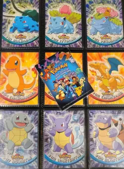 **MP! MIXED** Label 1999 Topps Pokemon Series 1 COMPLETE SET 90/90 - READ 4 DESC - Image 1