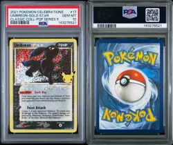 Umbreon-Gold Star #17 PSA 10 GEM 2021 POKEMON CELEBRATIONS CLASSIC COLLECTION - Image 3