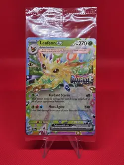 Pokemon TCG Leafeon ex - ( Prismatic Evolutions SEALED STAMPED ) 006/131 - Image 1