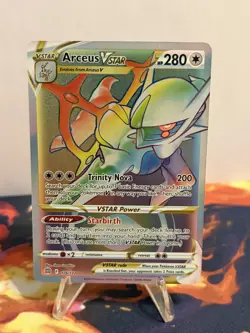 Pokemon Brilliant Stars Arceus VSTAR Rainbow Rare 176/172 mint - Image 2