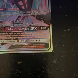 Pokemon Dawn Wings Necrozma GX Ultra Rare Full Art Holo Ultra Prism 143/156 180… - Image 3