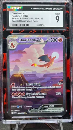 Pokemon TCG: 151 - Charizard EX 199/165 SIR Special Illustration [CGC 9] - Image 2