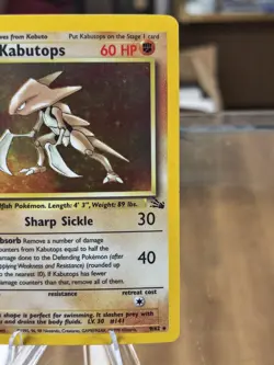 Pokemon TCG Kabutops Fossil 9 Holo Unlimited Holo Rare - Free Shipping! - Image 4