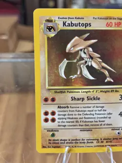 Pokemon TCG Kabutops Fossil 9 Holo Unlimited Holo Rare - Free Shipping! - Image 5