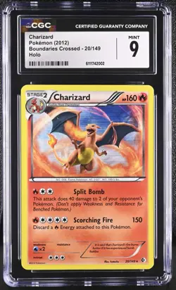 CGC 9 Charizard 2012 Boundaries Crossed 20/149 Holo Pokemon Card - Image 1