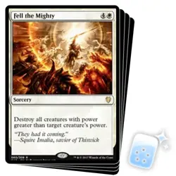 FELL THE MIGHTY X4 Commander 2017 Magic MTG MINT CARD - Image 1